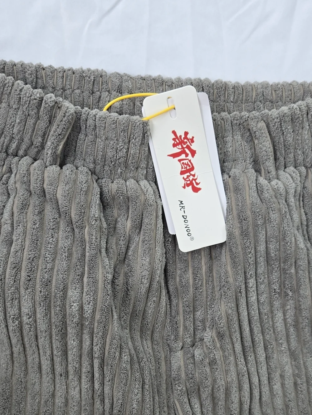 Men's/Unisex Japanese Style Grey Corduroy Street Style/Skater Pants Ankle Length